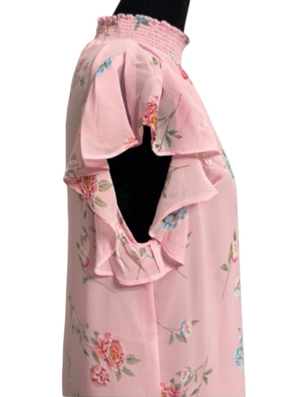 Catherine Malandrino Blouse S Pink Floral - Picture 3 of 6